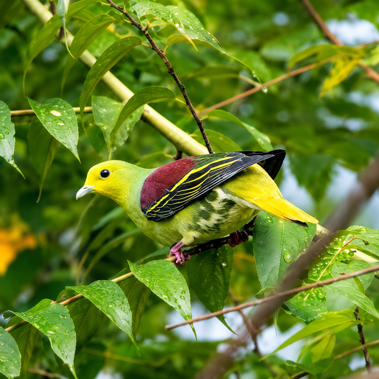Pompadour Green Pigeon