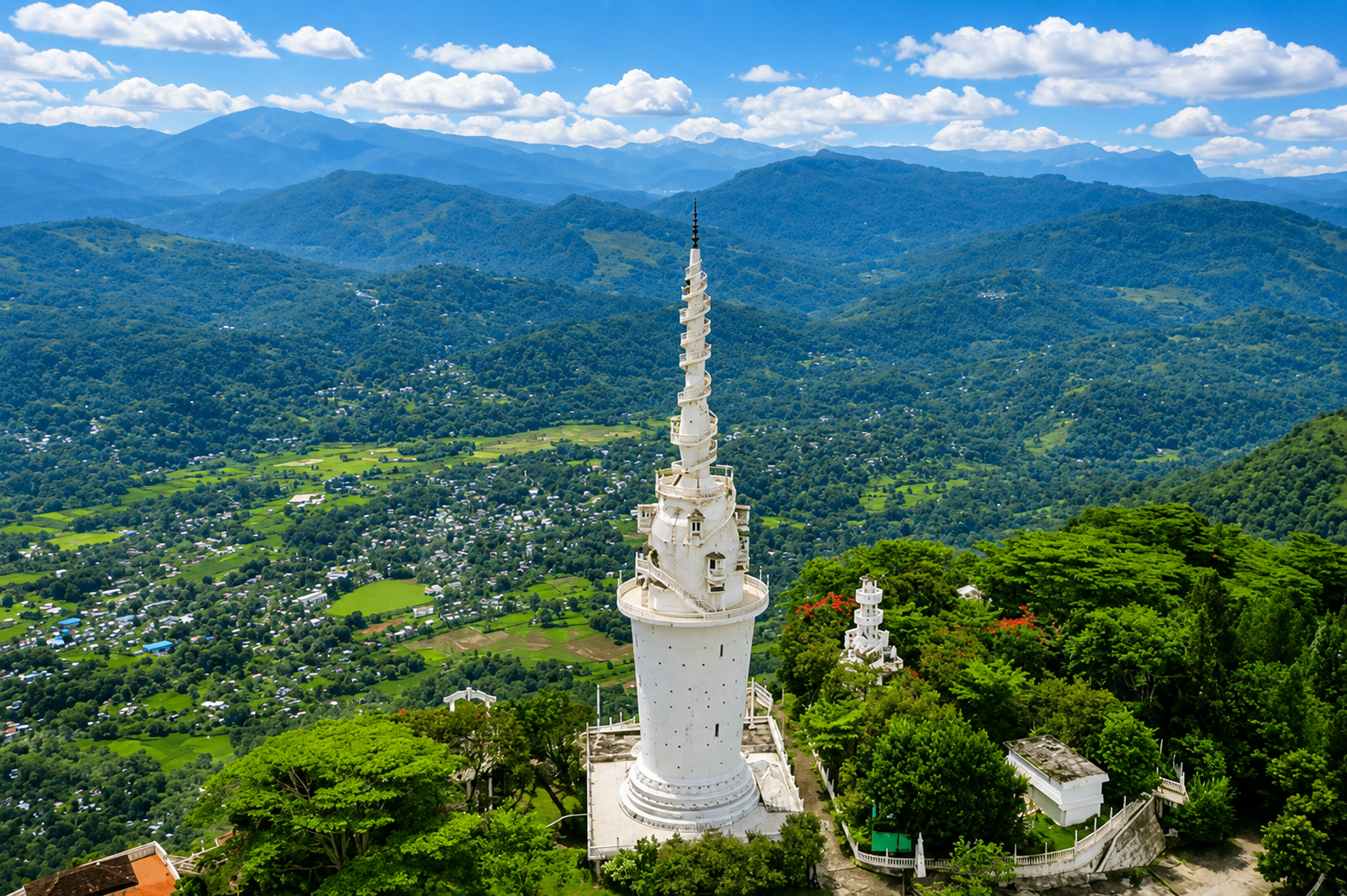 Ambuluwawa Tower spiral architecture